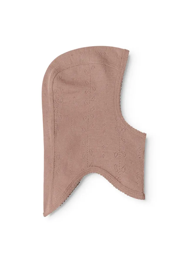 MarMar Jeans Balaclava elefanthue Burnt Rose uld