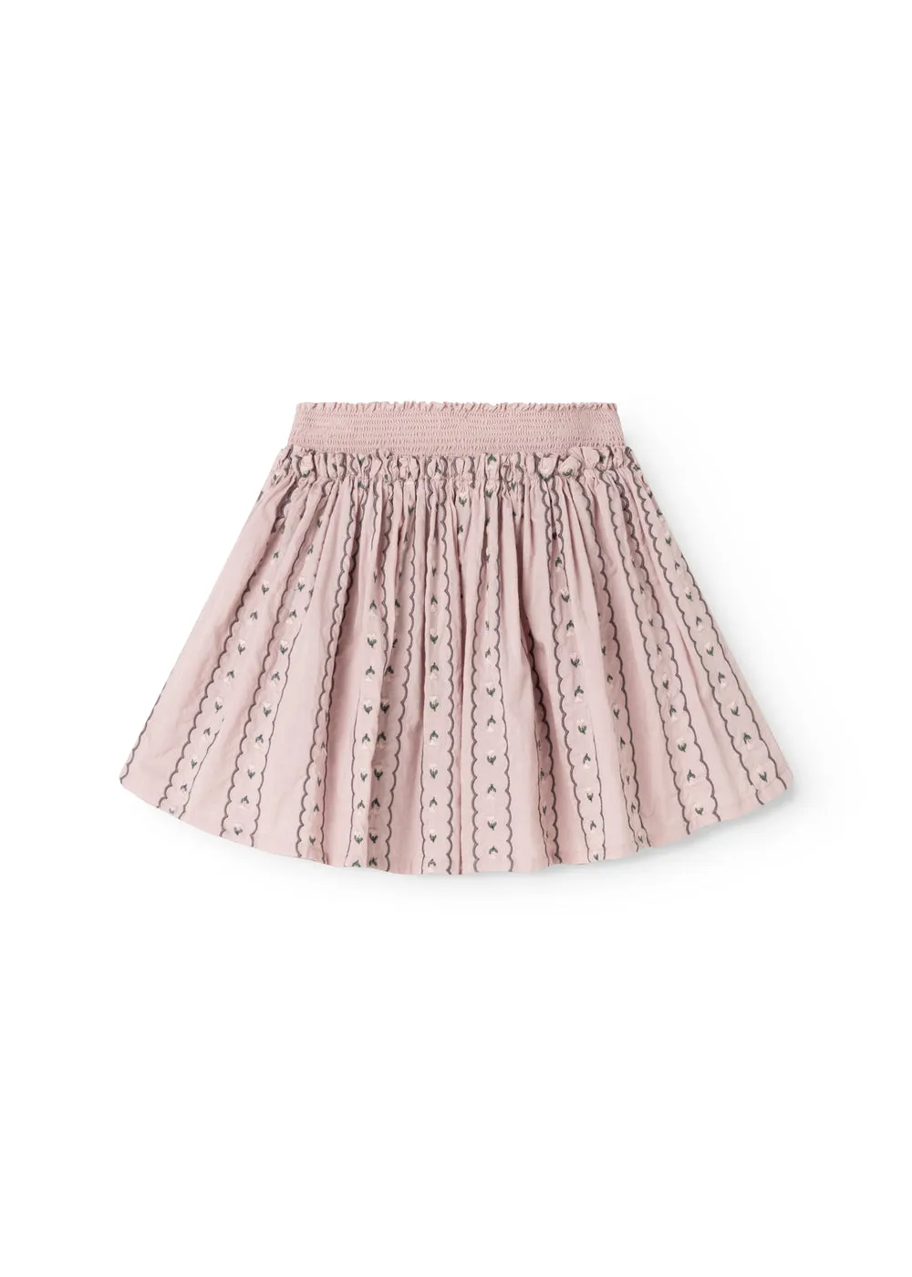 MarMar Seline nederdel Dusty Purple Bloom broderi