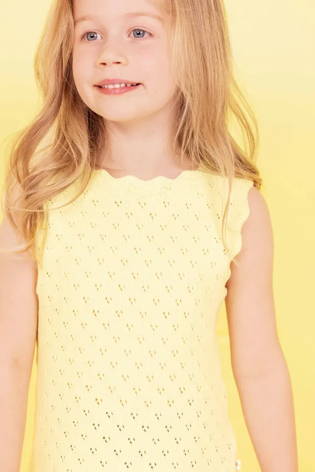 Bonton Noix Jaune top gul bomuld