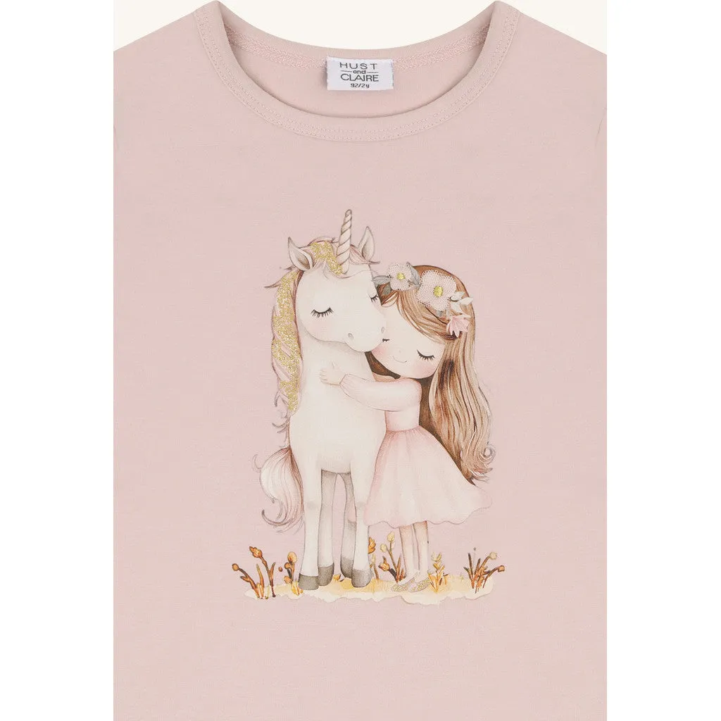 Hust & Claire Alma Hugs bluse Hushed Pink enhjørning