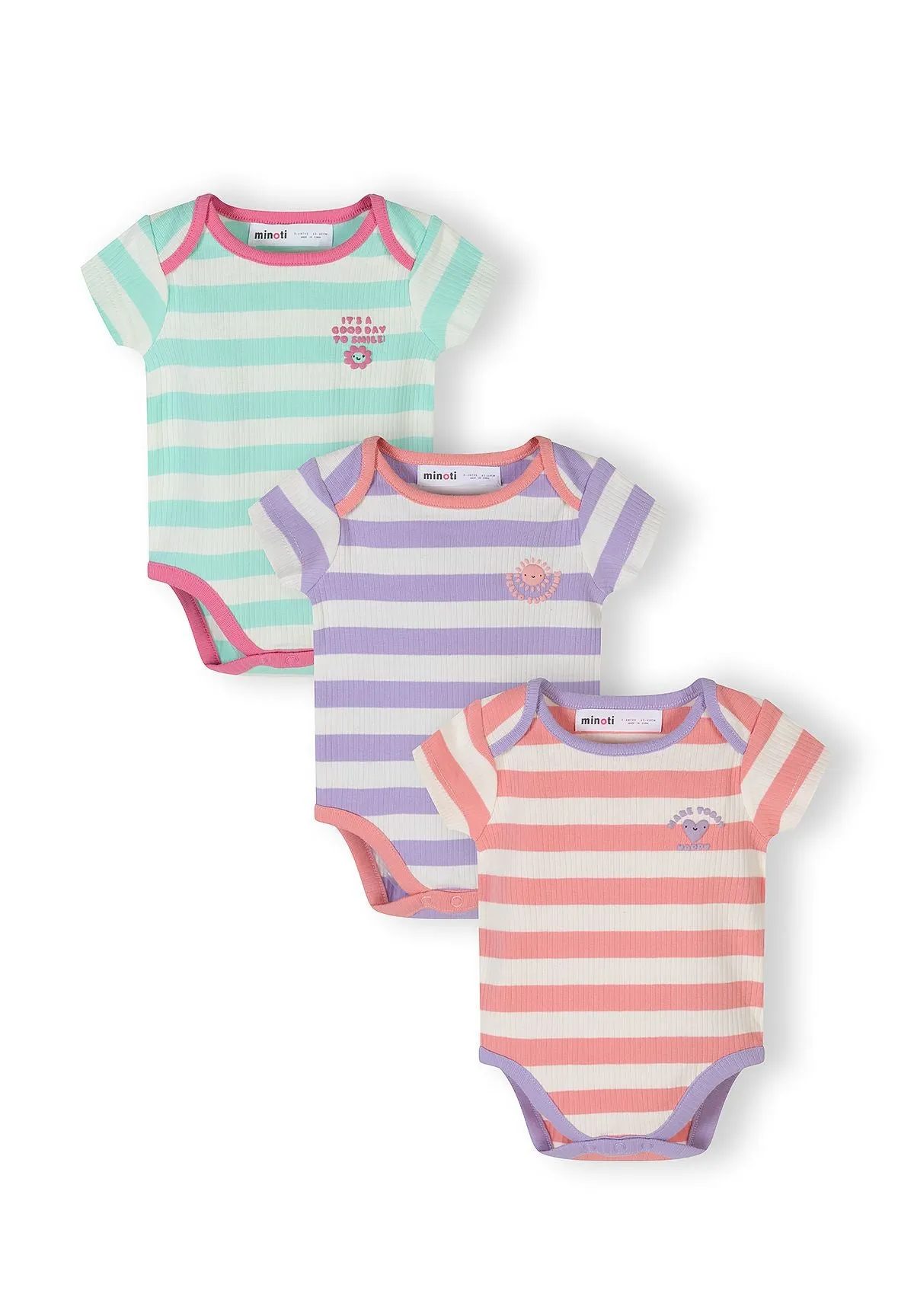 Minoti 44543 rib-body 3-pak pastel til piger
