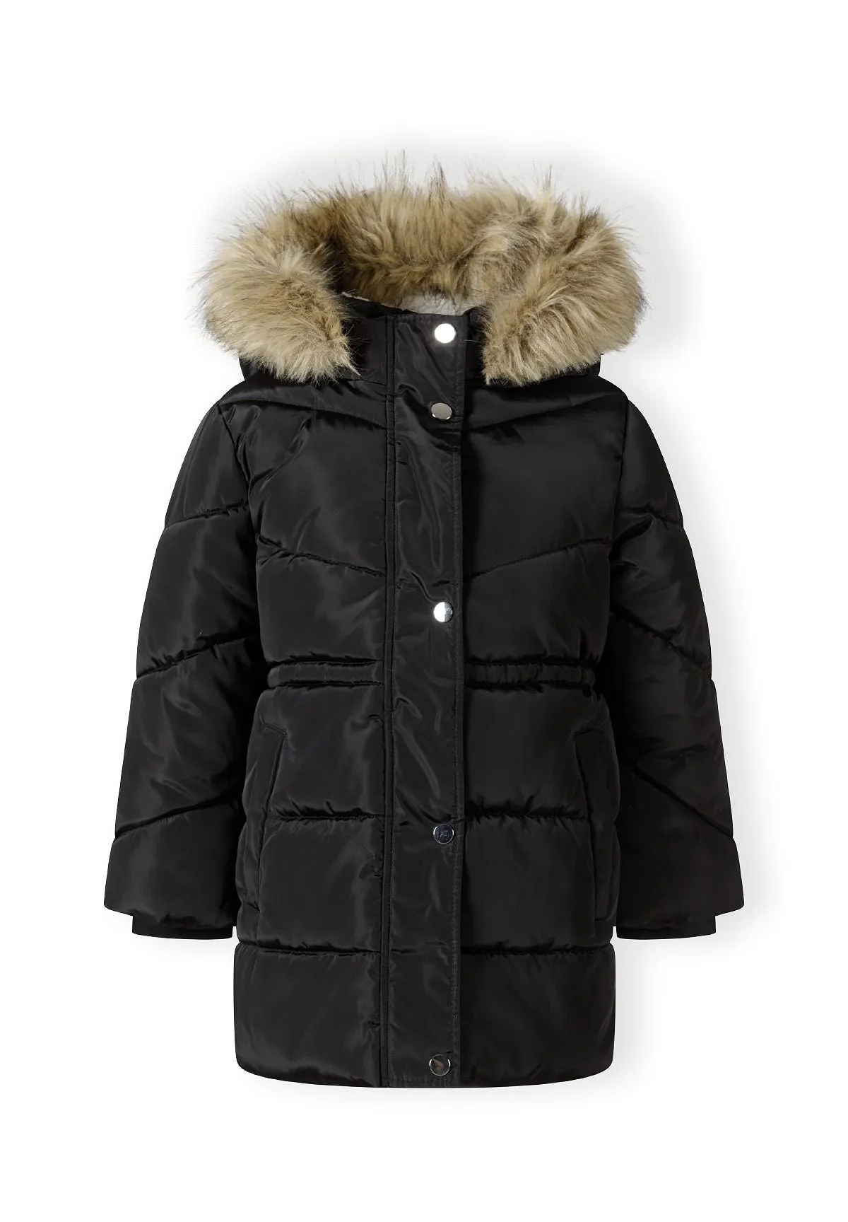 Minoti 45299 parka vinterjakke sort foret