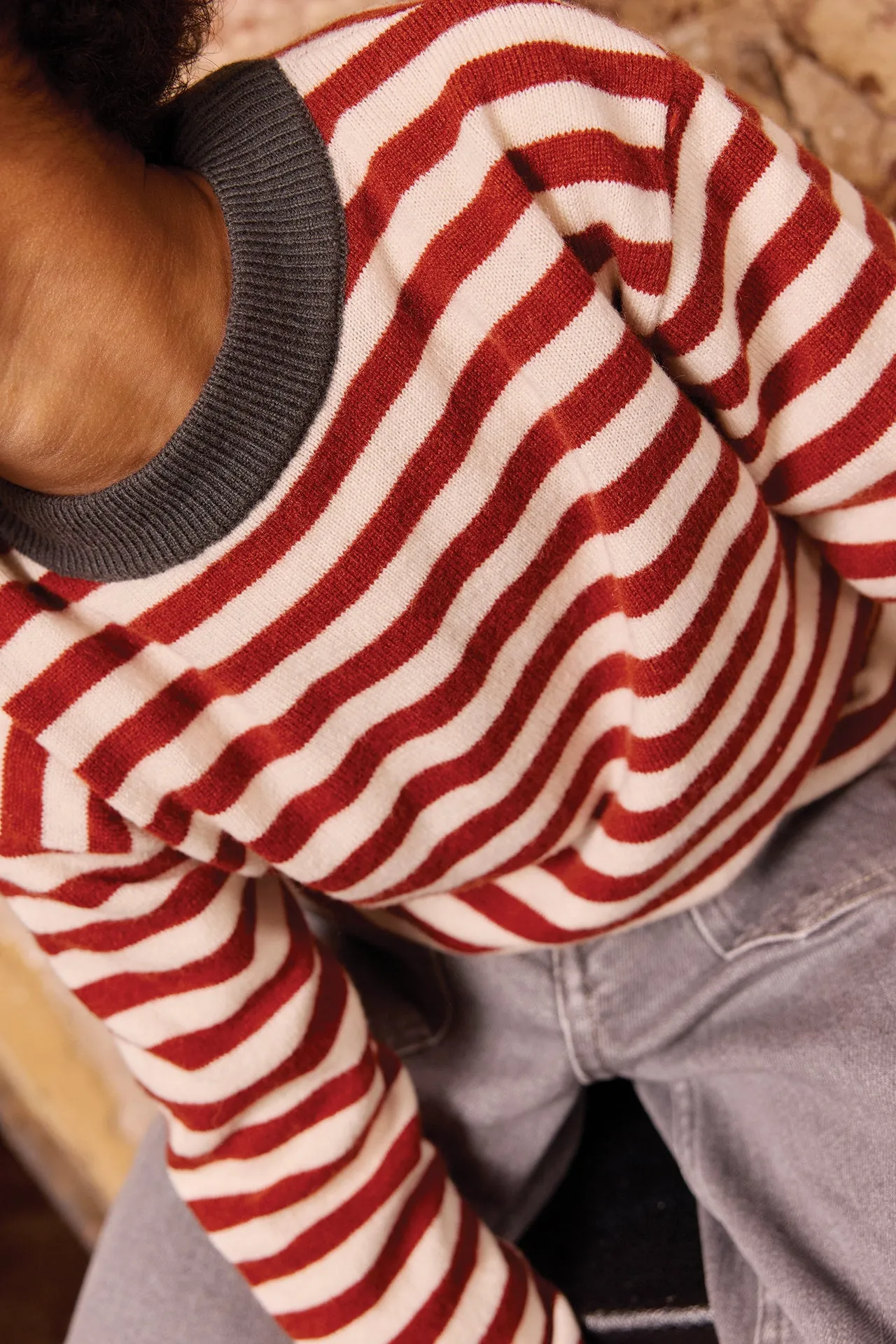 Bonton Pepito Nuts pullover stribet 6A