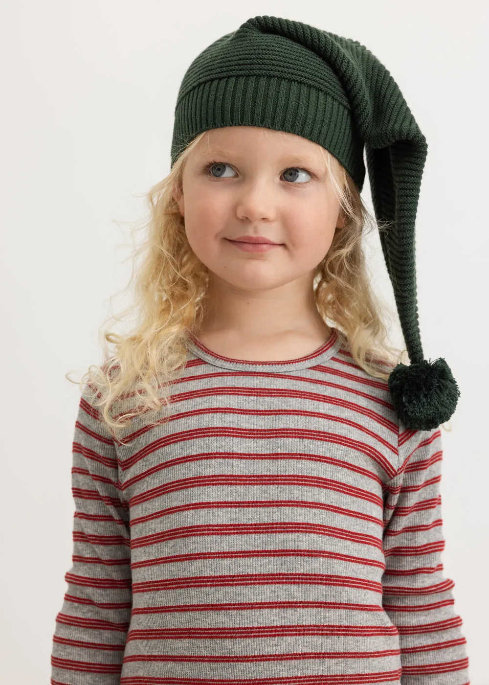 MarMar Alfen nissehue jungle green pompom