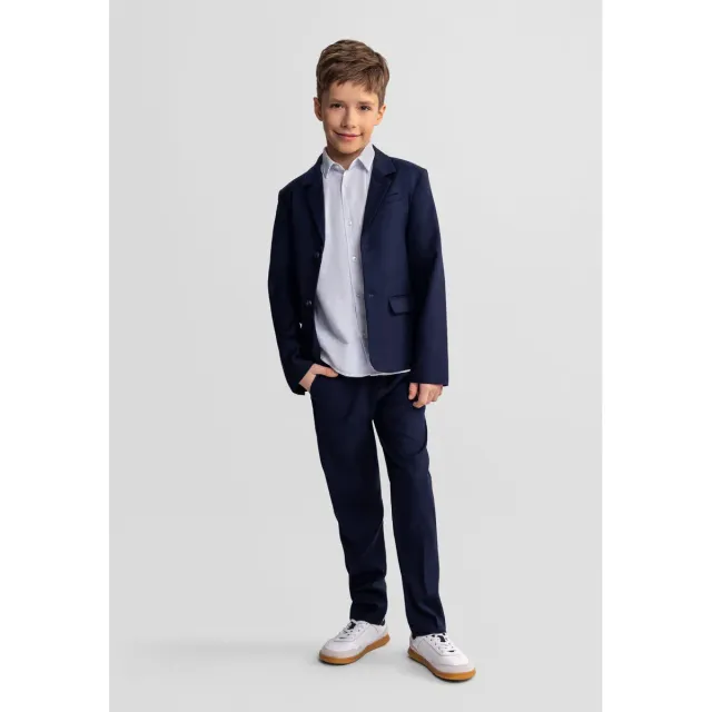 Minoti 44615 habitbukser mørkeblå slim fit