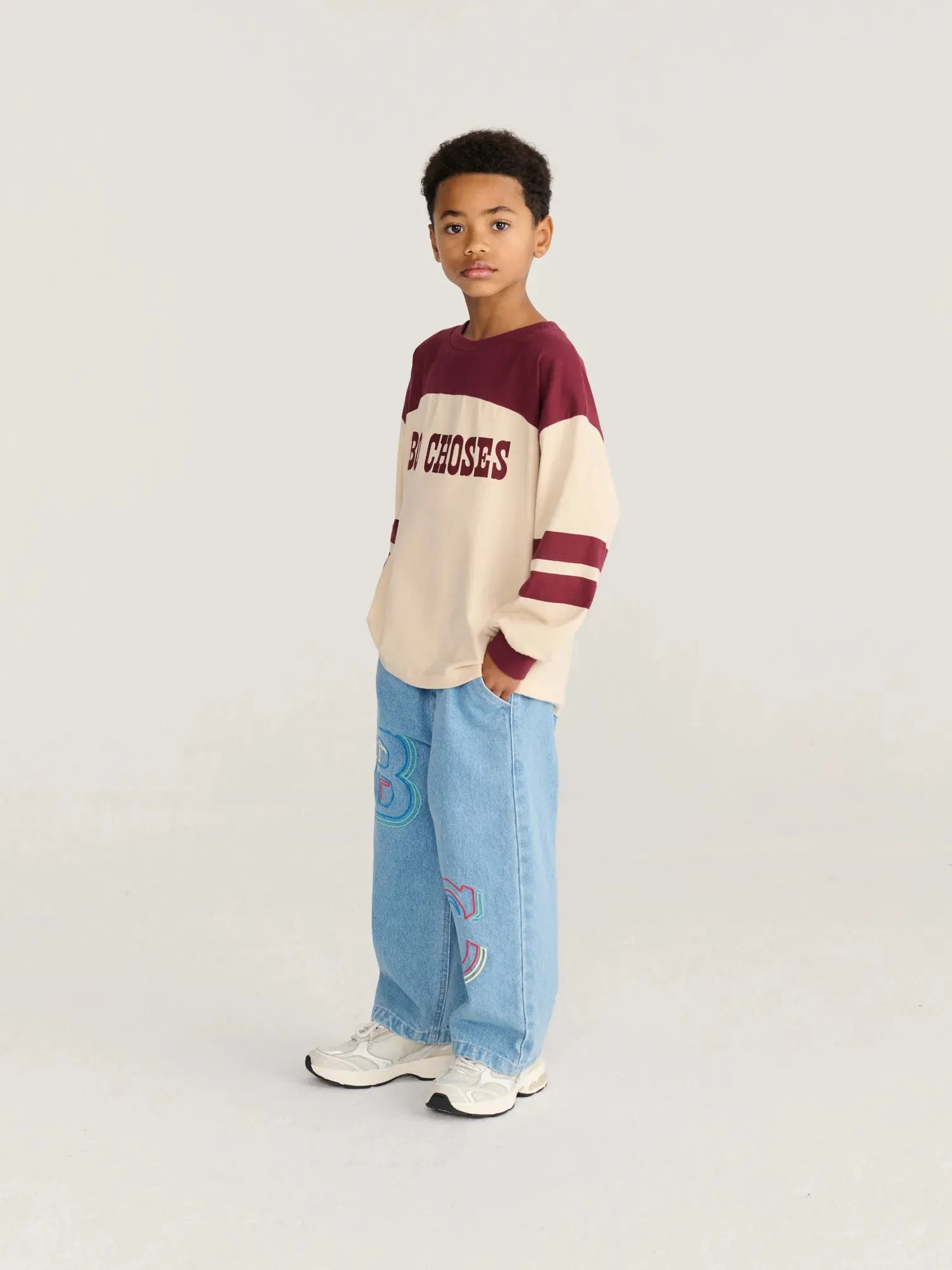 Bobo Choses Embossed denimbukser 4-5 år blå