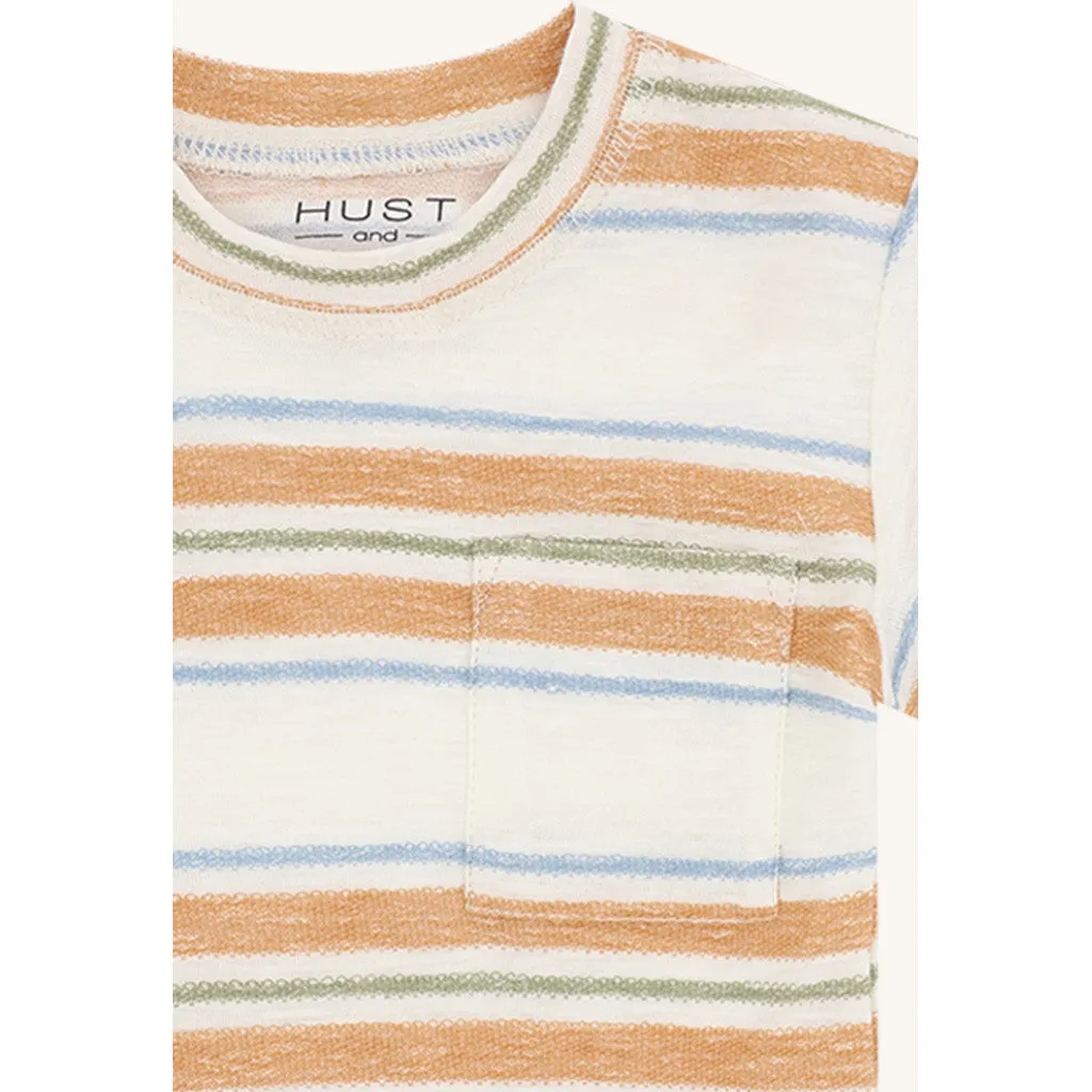 Hust & Claire Anton Loop Stripe t-shirt ivory økologisk