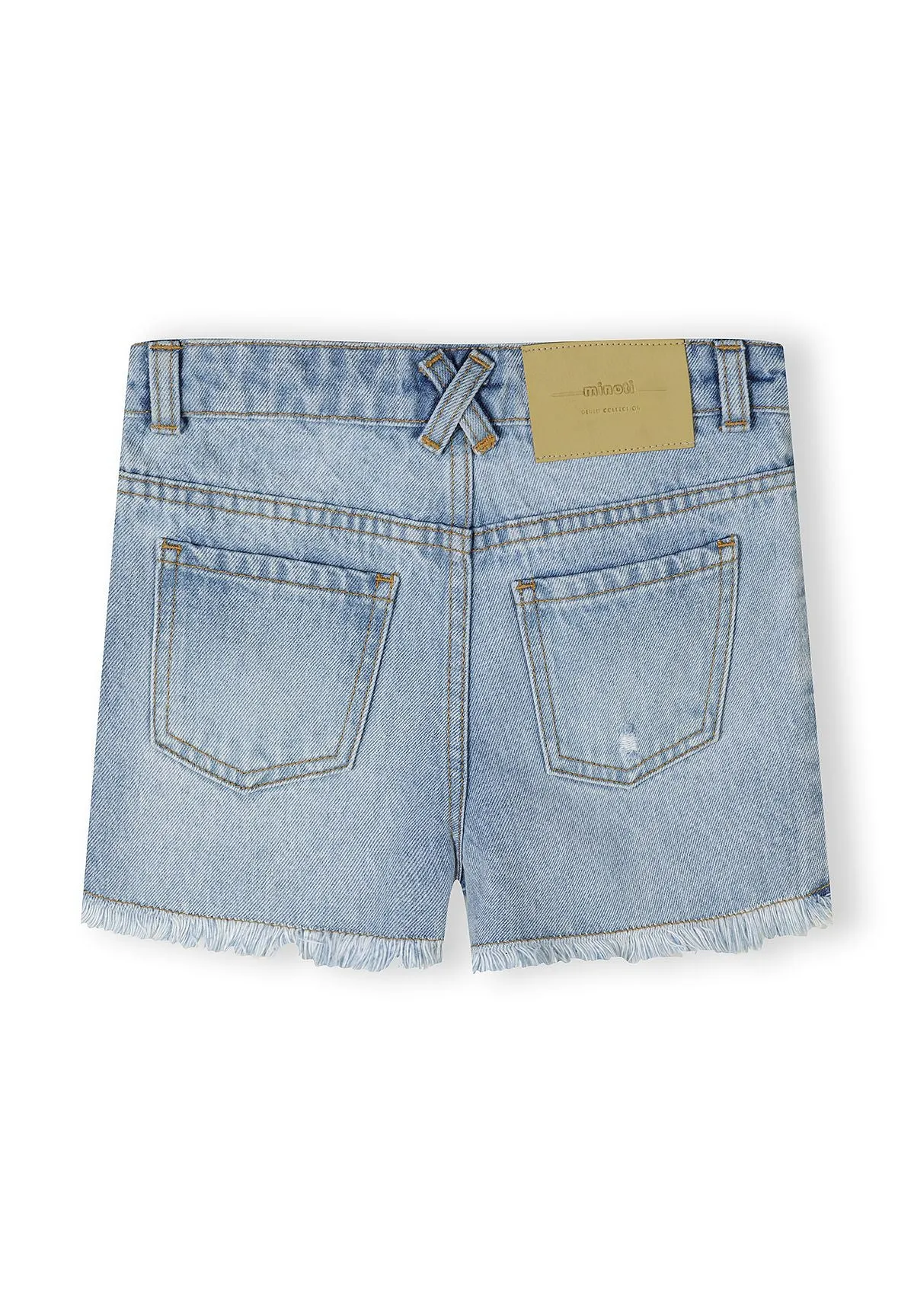 Minoti 44937 pige denimshorts 2-pak lyseblå