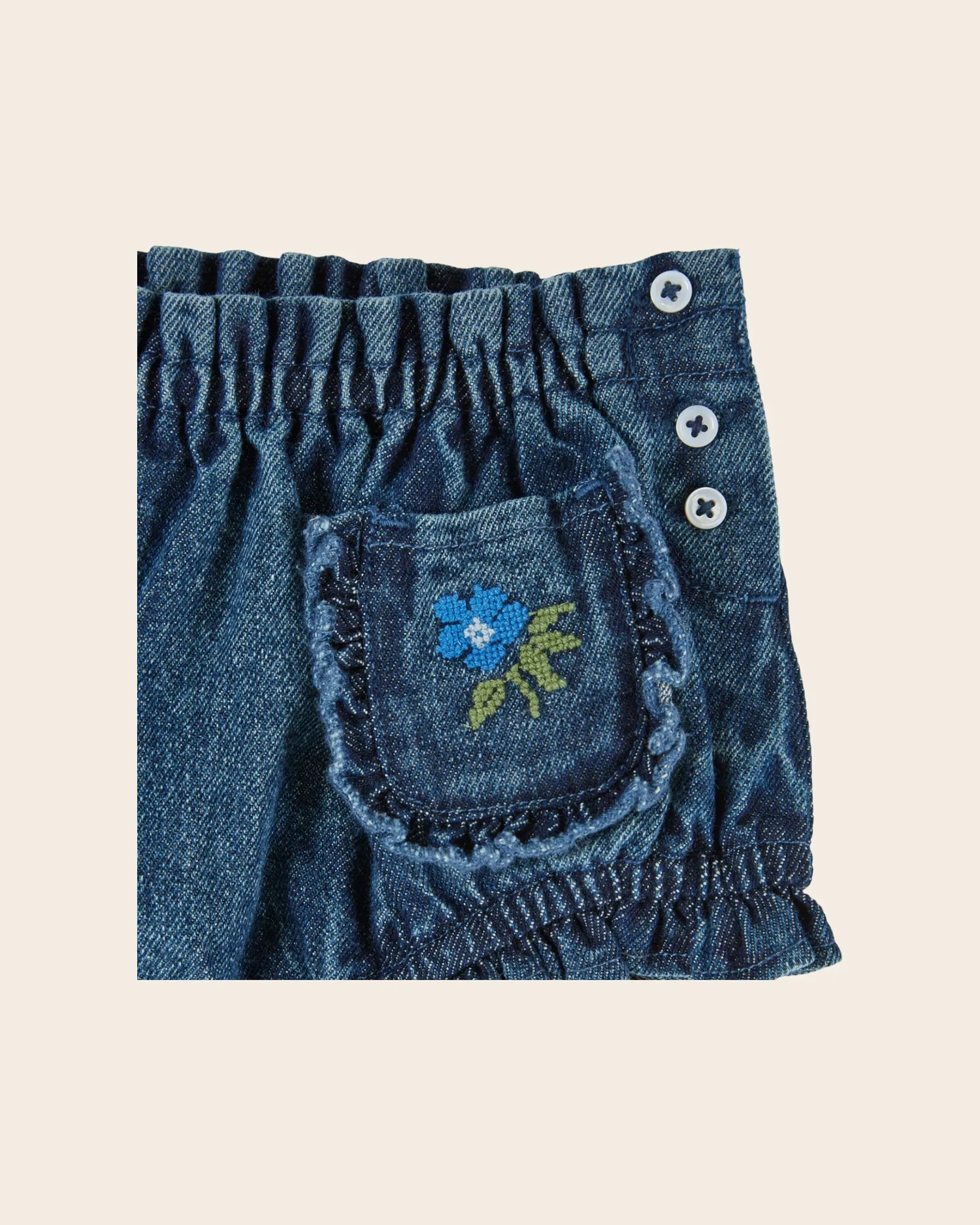Emile et Ida bloomer denim blå bomuld