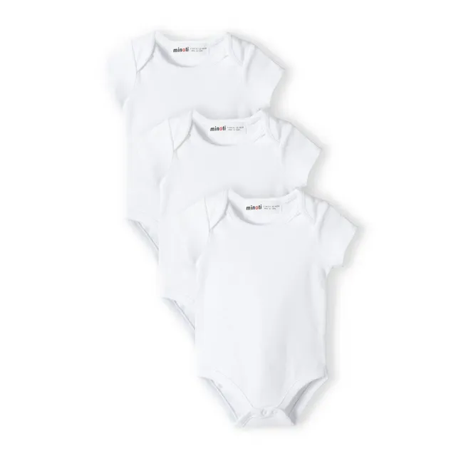 Minoti 38050 body hvid kortærmet 3-pak til baby