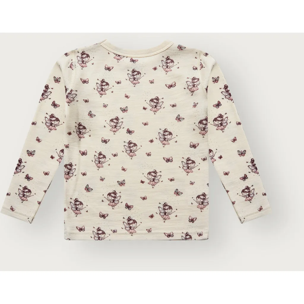 Hust & Claire HCAbba bluse Off White uld bambus
