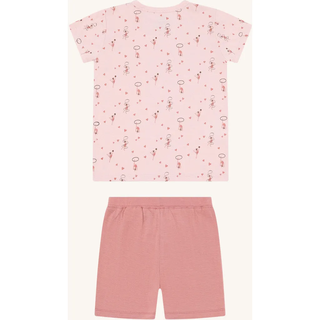 Hust & Claire HCFun Retro nattøj Chalk Pink bambus
