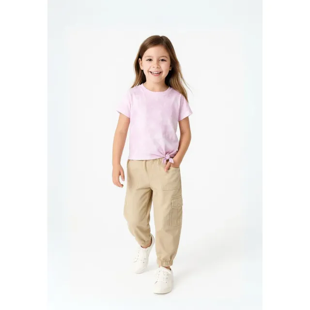 Minoti 40449 cargobukser karamel bomuld pige