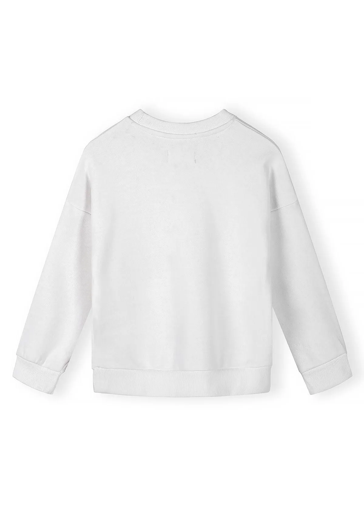 Minoti 44804 sweatshirt hvid grøn 2-pak