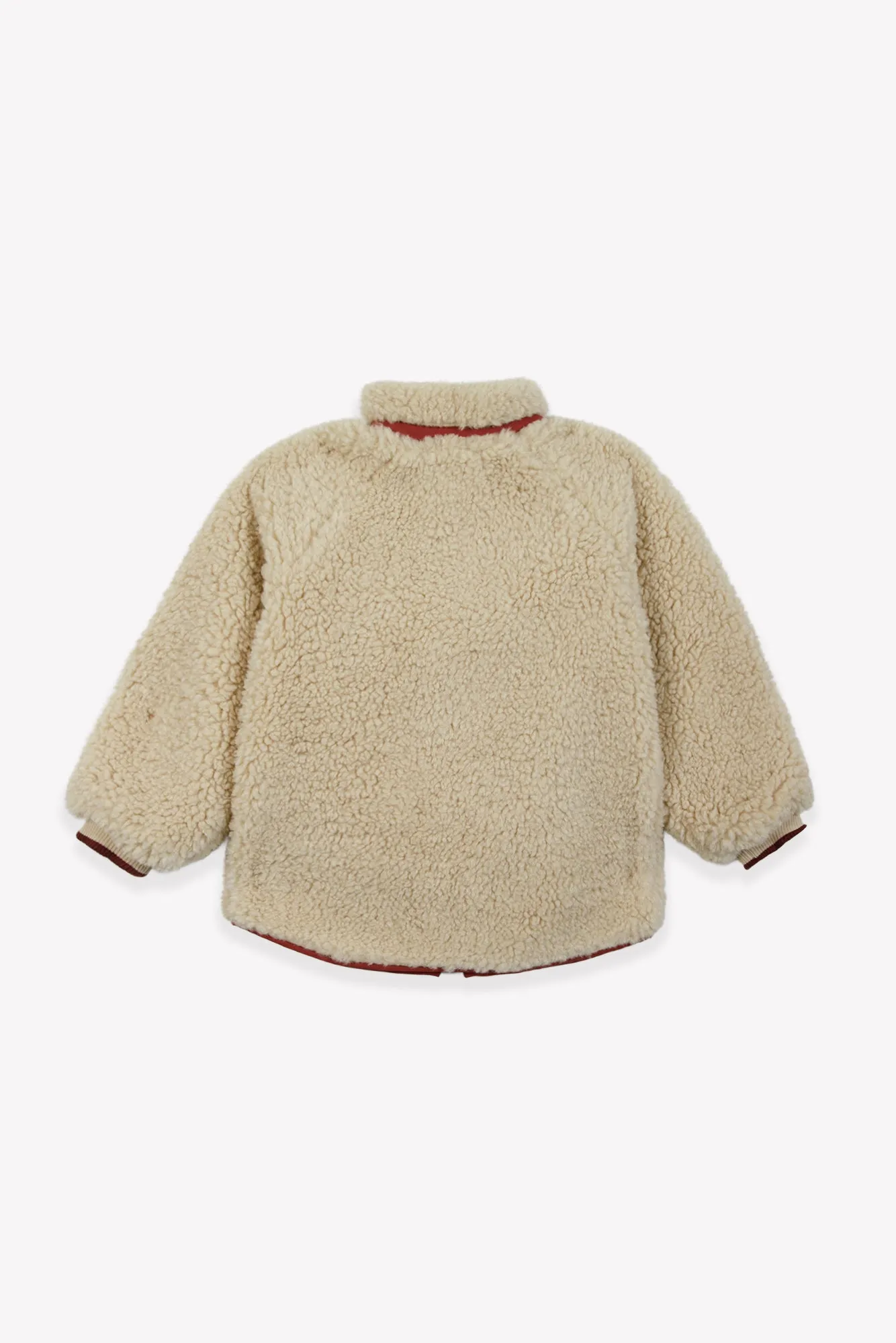 Bonton Pao vest Beige Corgi Sherpa lynlås
