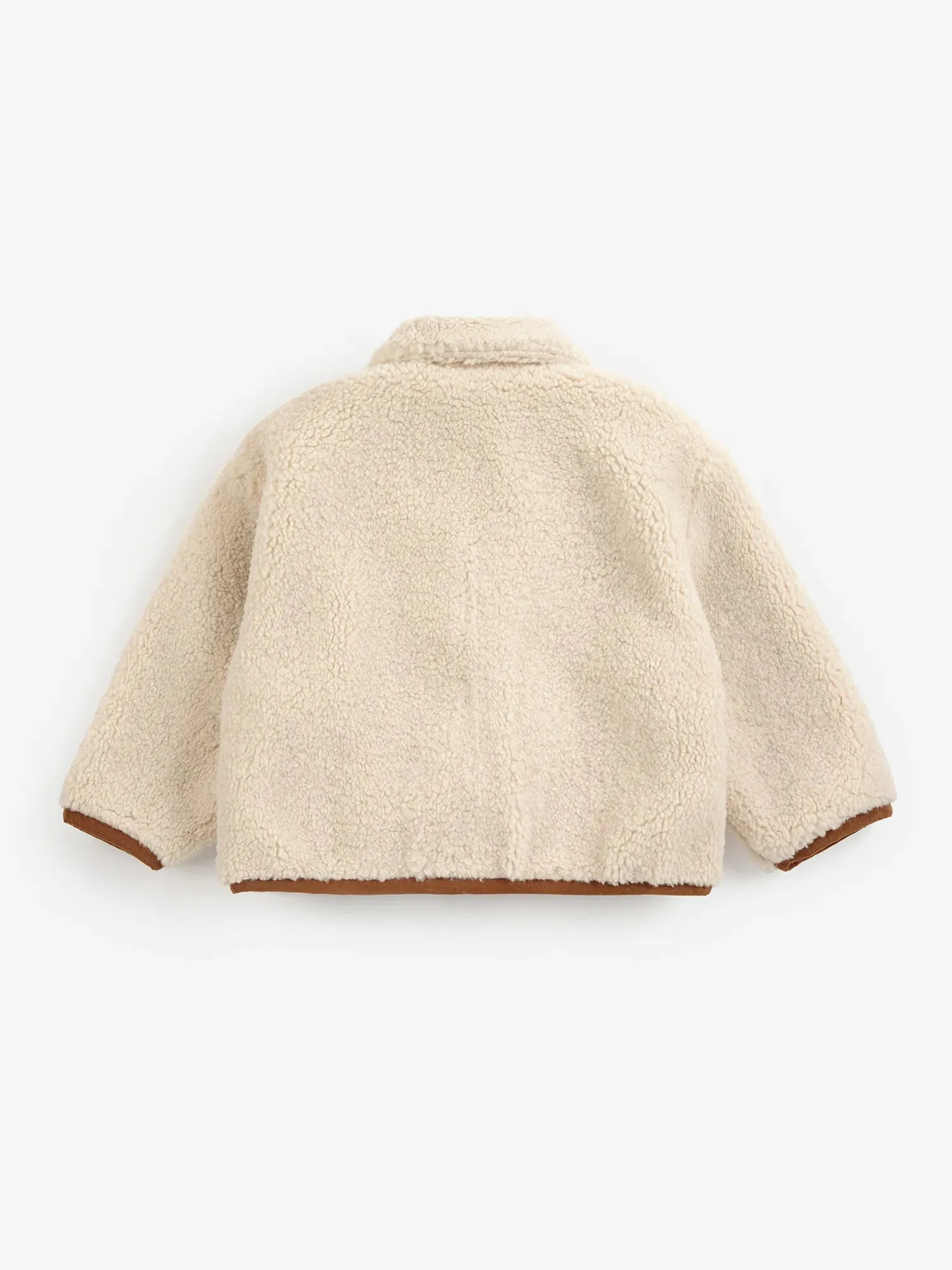 Bobo Choses Pixel Abduction sheepskin reversible jakke brun 6 mdr