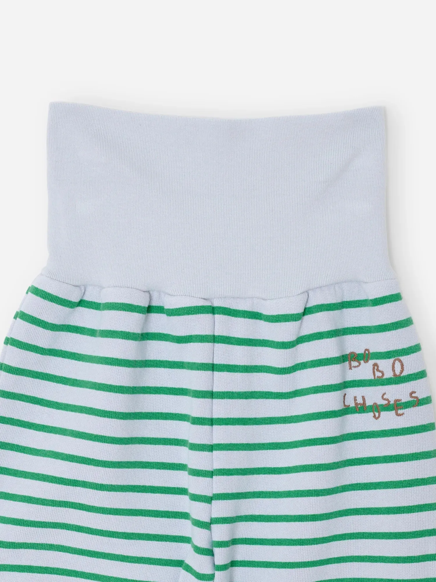 Bobo Choses Stripes joggingbukser baby grå økologisk