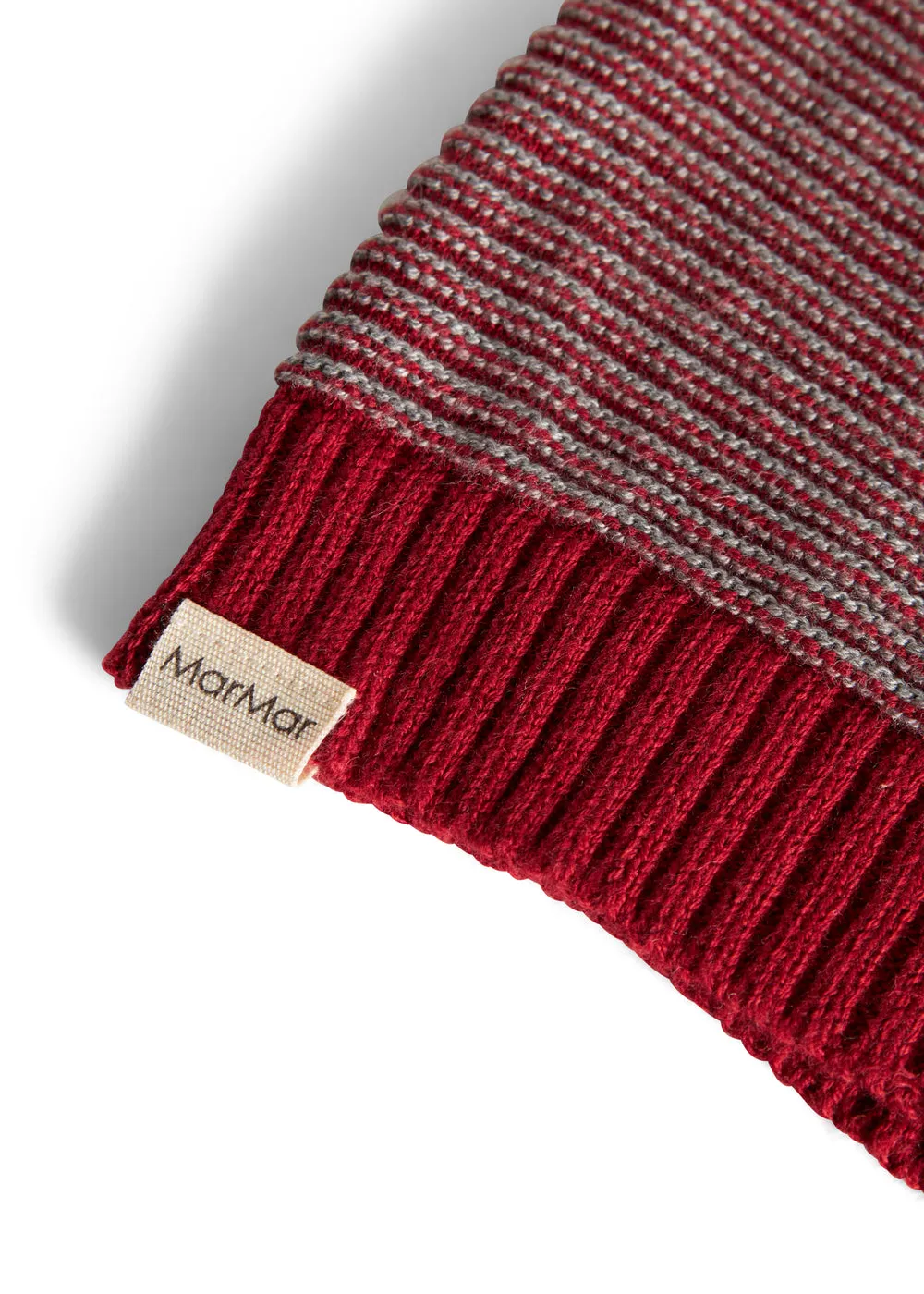 MarMar Alfen nissehue Hibiscus Red Stripe strik