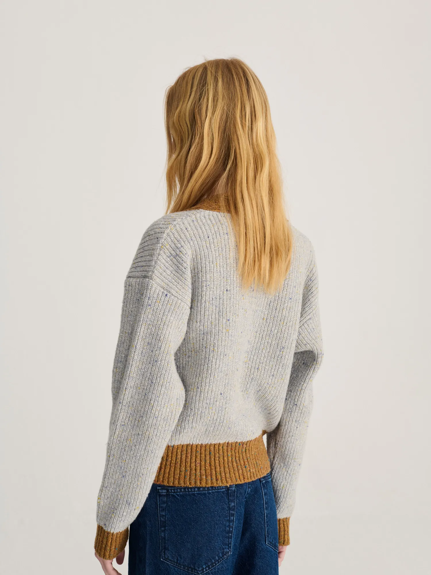 Bobo Choses Color Block strikcardigan lyseblå XS-XL