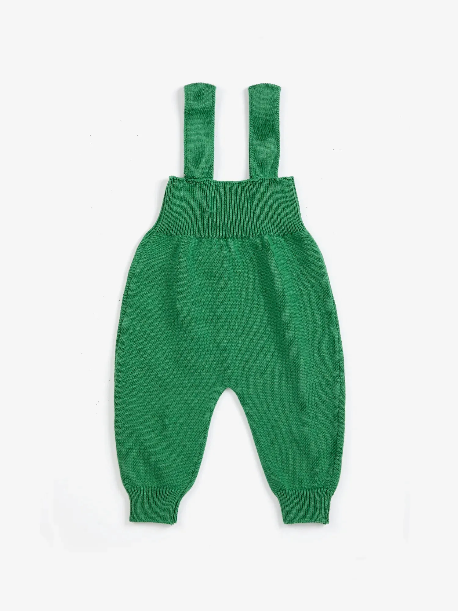Bobo Choses Mush Monster strikoverall grøn 6 mdr