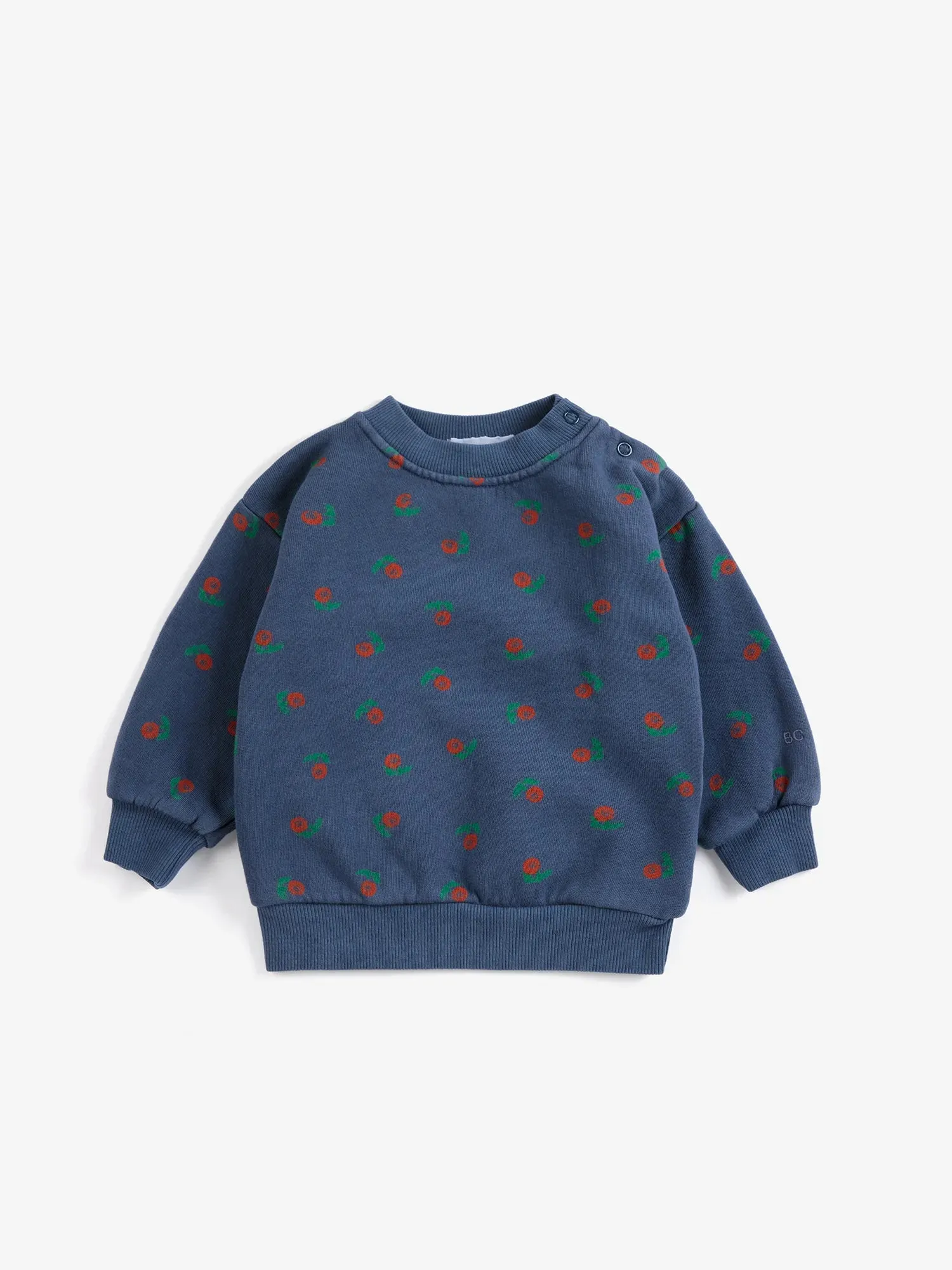 Bobo Choses Stamp Bloom all over sweatshirt navy 12M bomuld