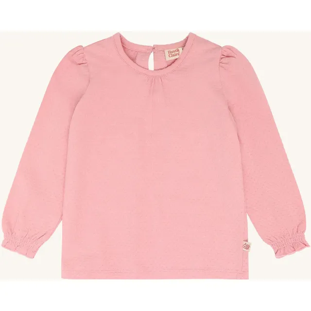 Hust & Claire HCAlma bluse Pink Icing langærmet