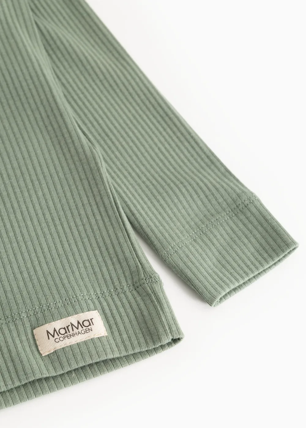 MarMar Plain Tee LS t-shirt Frosted Green modal strækbar