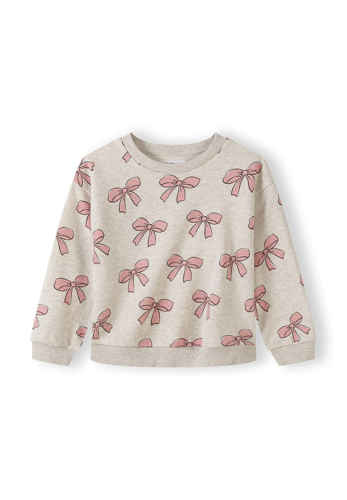 Minoti 44733 sweatshirt 2-pak rosa beige pige