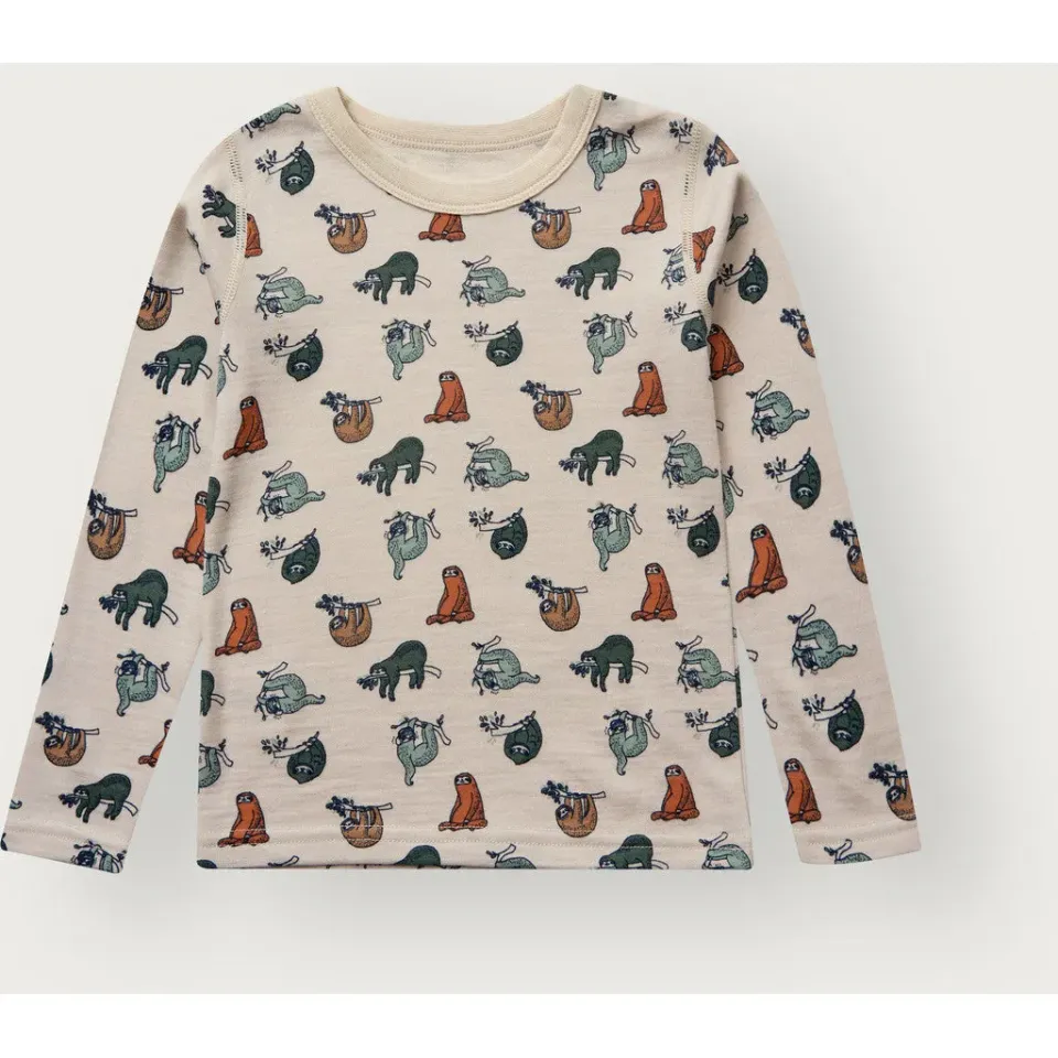 Hust & Claire Abba Lazy bluse French Oak uld bambus