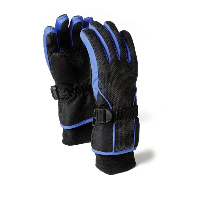Minoti 45891 handsker sort quiltet 128-146