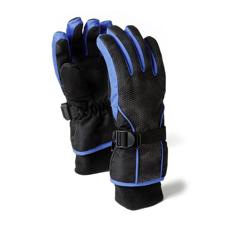 Minoti 45891 handsker sort quiltet 128-146