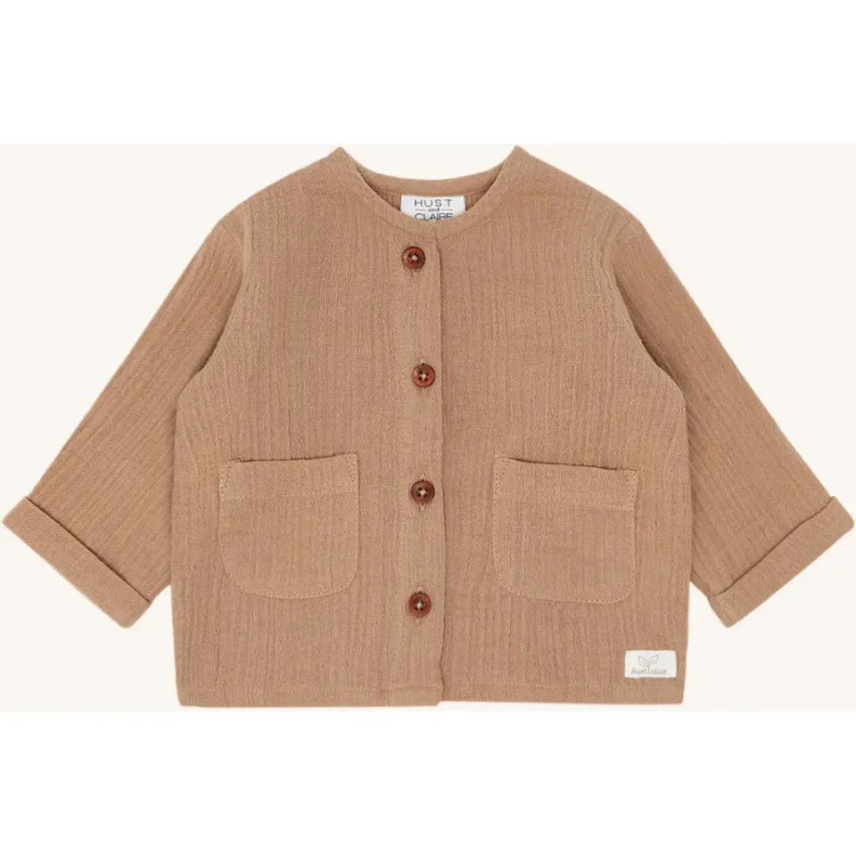 Hust & Claire Chai Muselin cardigan Praline
