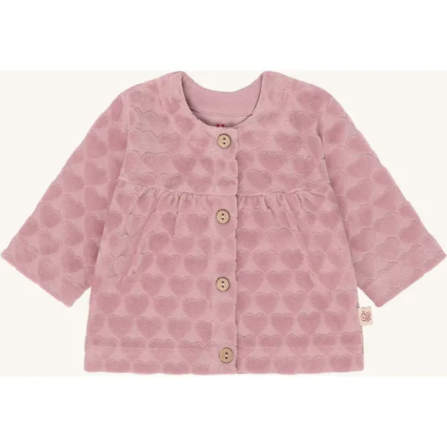 Hust & Claire Chai Heart cardigan Heather bomuld