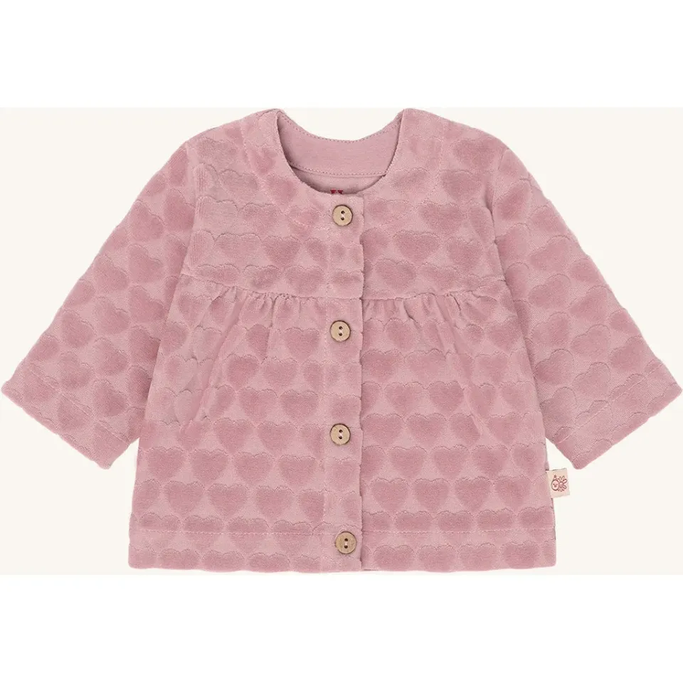Hust & Claire Chai Heart cardigan Heather bomuld