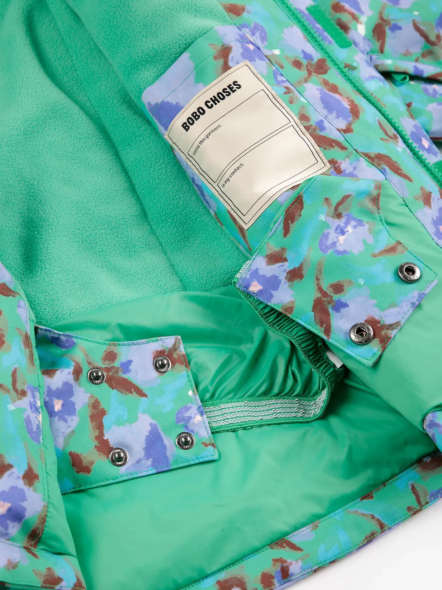 Bobo Choses Watercolor skianorak grøn 6-7Y genanvendt