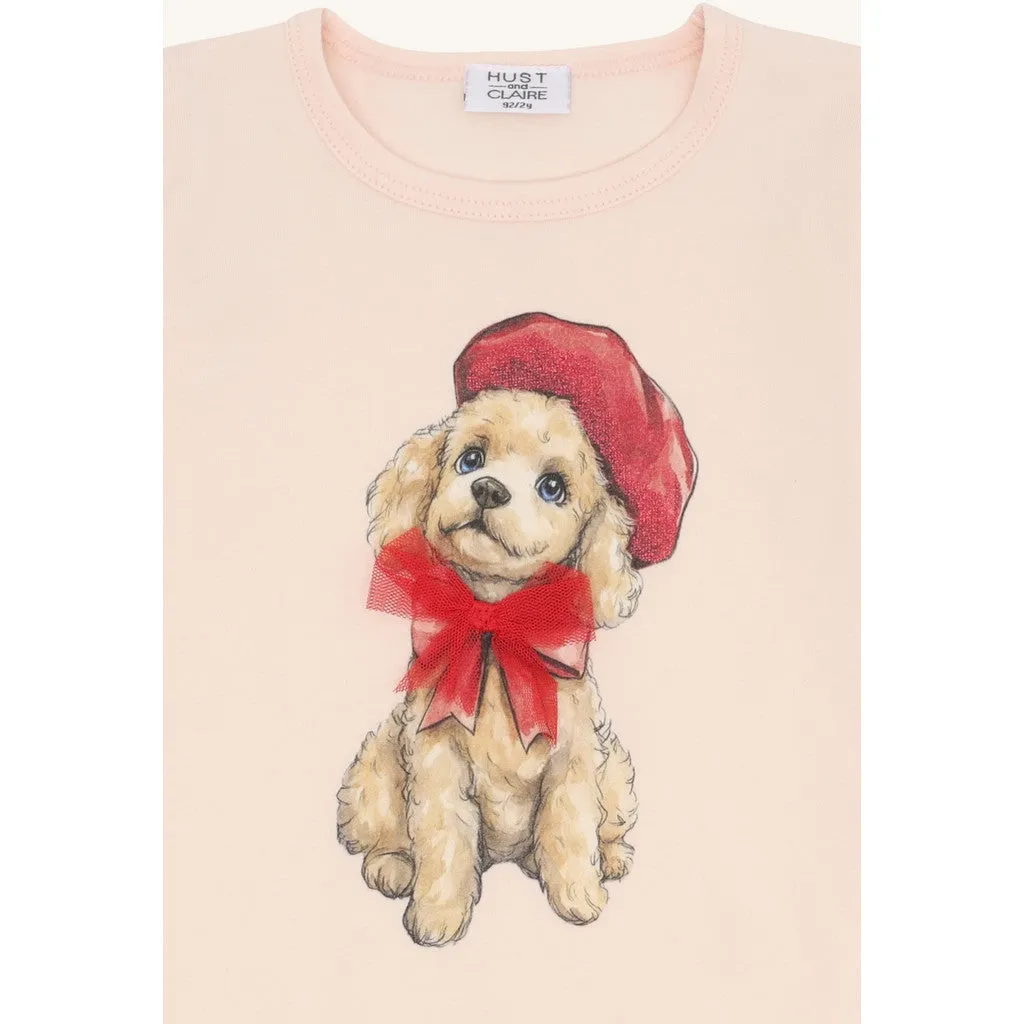 Hust & Claire Alma Poodle bluse Quartz bomuld