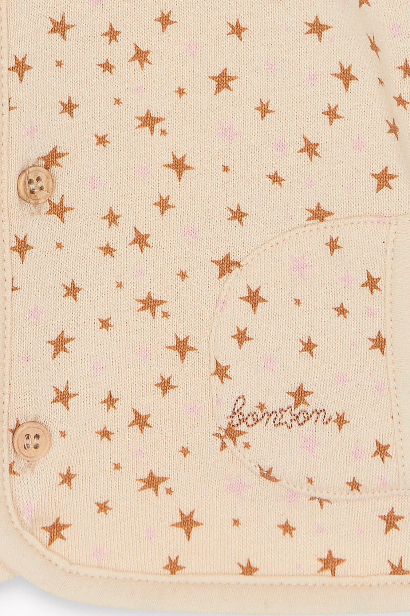 Bonton Lee Star vest til baby bomuld med hætte
