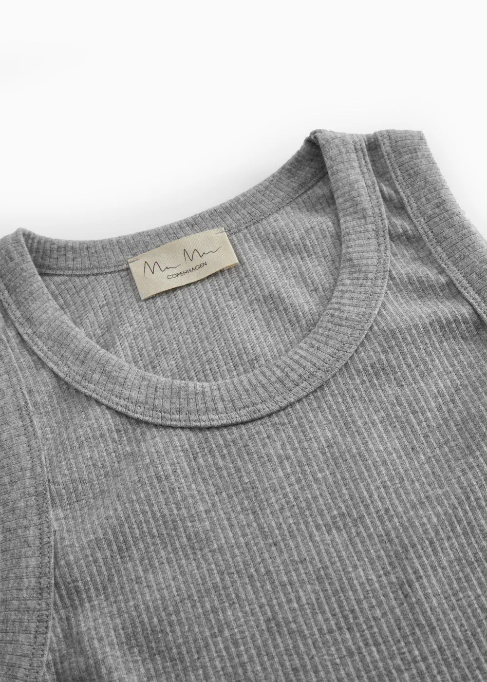 MarMar Dress W kjole Light Grey Melange rib