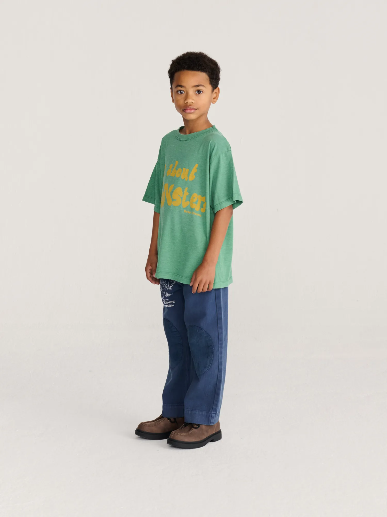 Bobo Choses All About Monsters t-shirt lysegrøn 4-5 år