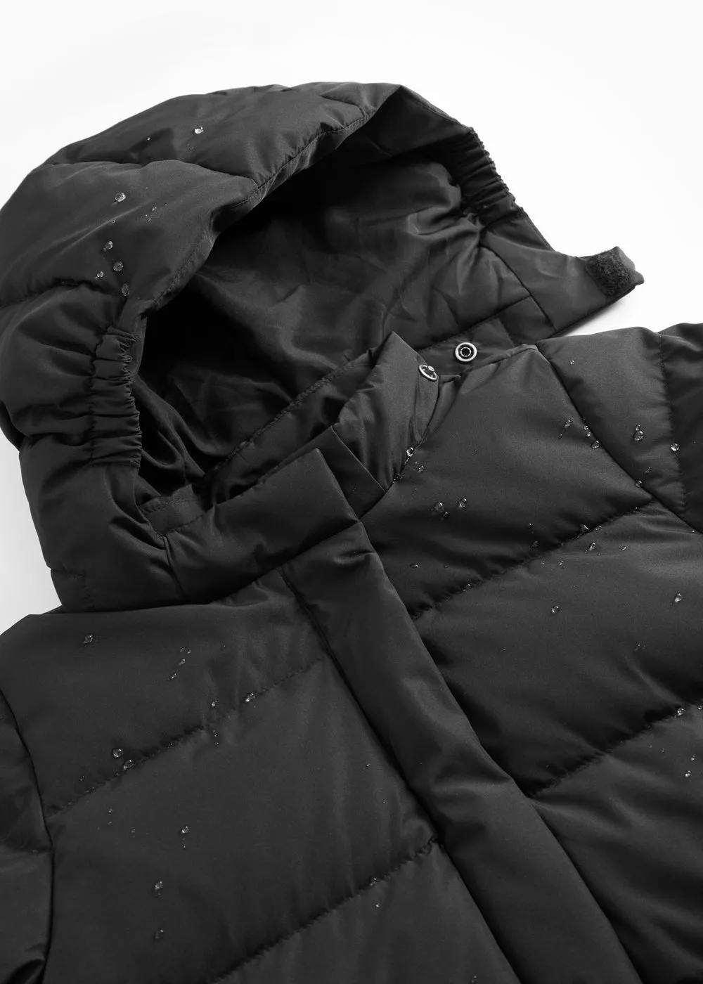 MarMar Oxford Coat dunfrakke Black lang sort