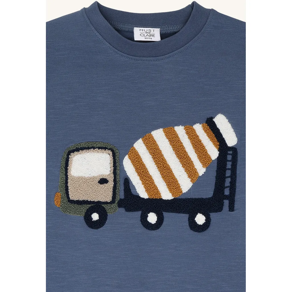 Hust & Claire HCSejer Mixer Truck bluse Vintage Indigo str. 56-128
