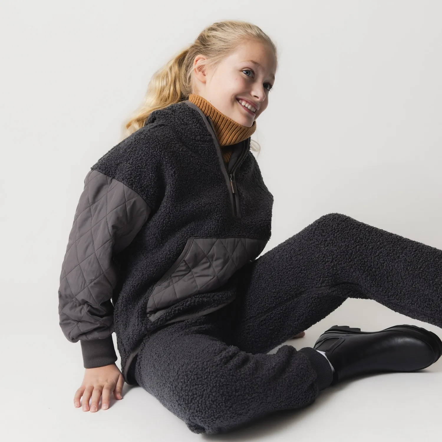 MINI A TURE Matsixten termo anorak Plum kitten fleece