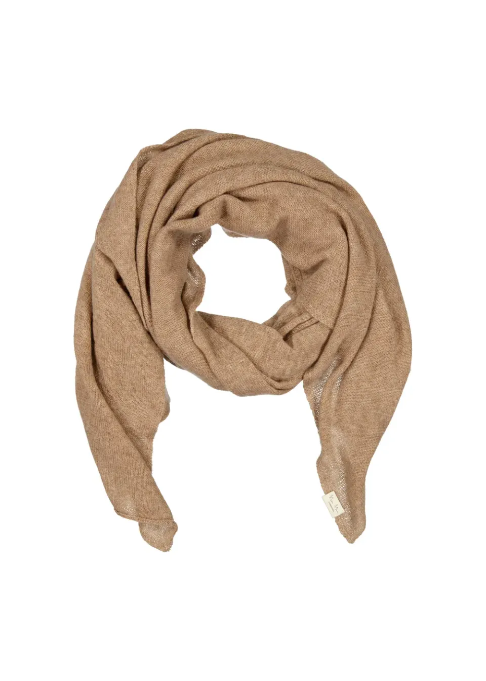 MarMar Ario W kashmir tørklæde Light Camel uld