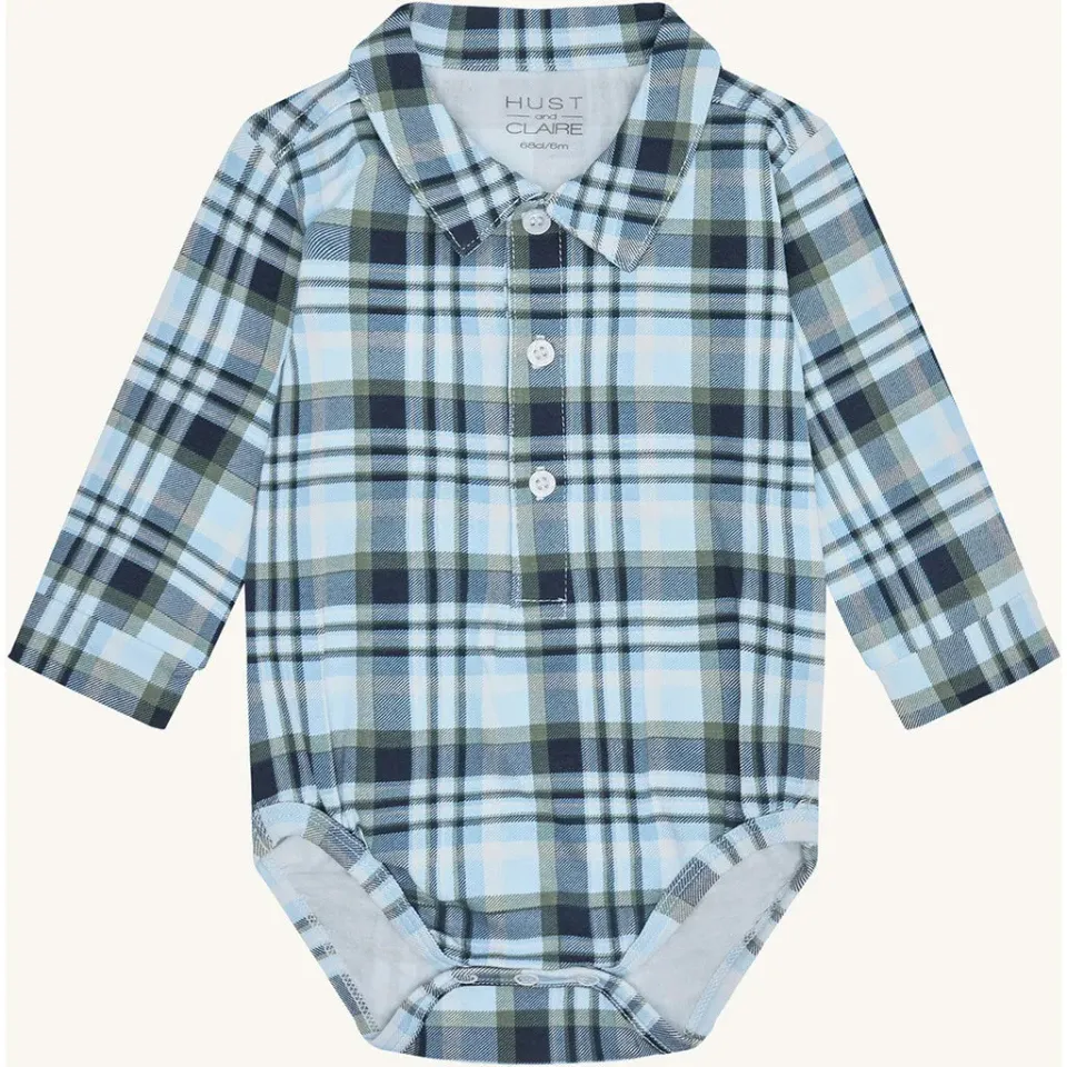 Hust & Claire Boye Fall Check body Iron Blue ternet