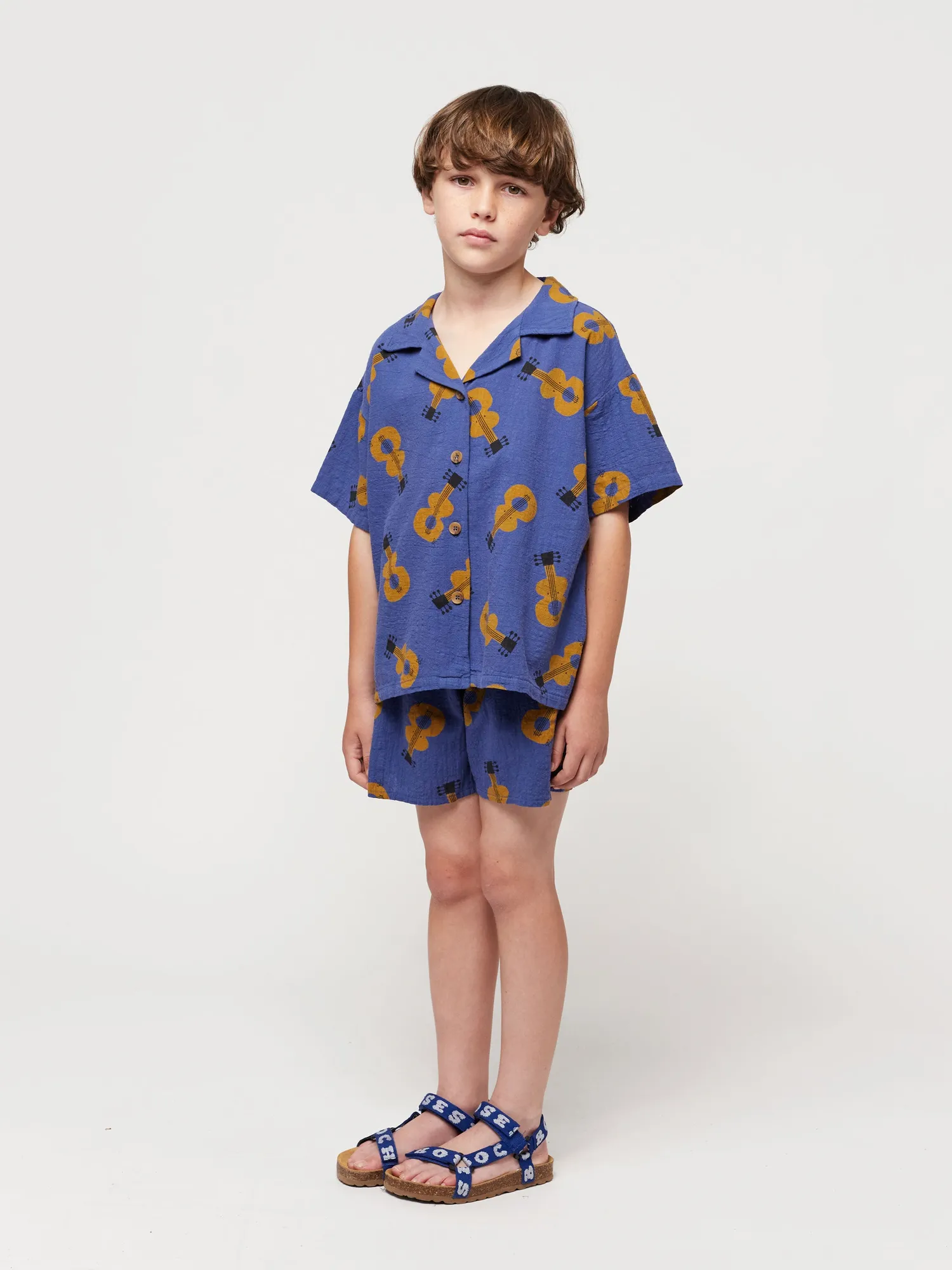 Bobo Choses Acoustic Guitar shorts navy bomuld