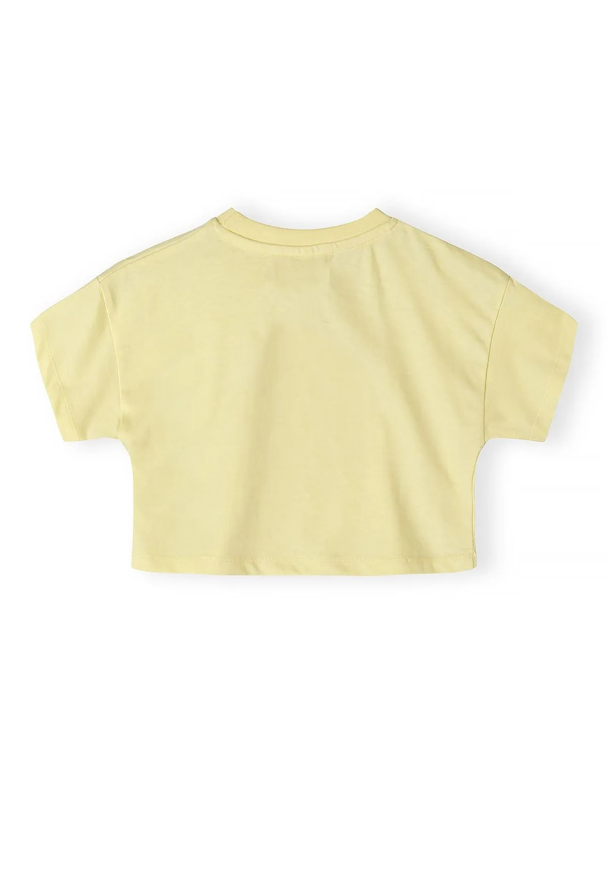 Minoti 44681 t-shirt lysegul regnbue