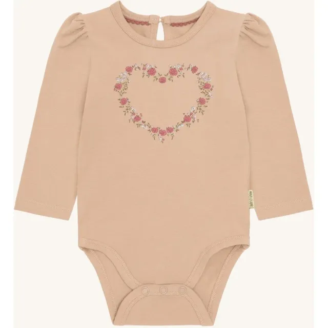 Hust & Claire HCBritt Lovely Heart body Rugby Tan økologisk