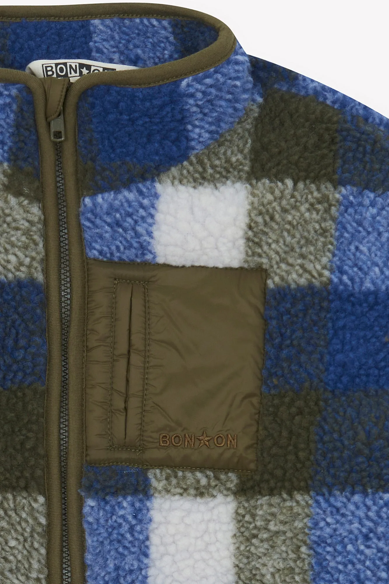 Bonton Montreal sherpa vinterjakke bleu brut varm