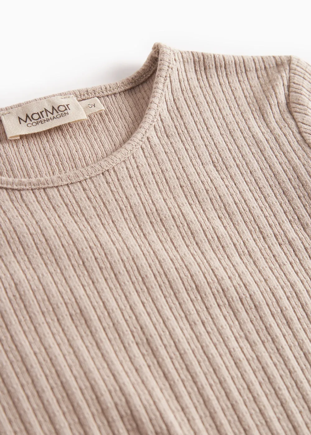 MarMar Tamra t-shirt Soft Beige langærmet modal