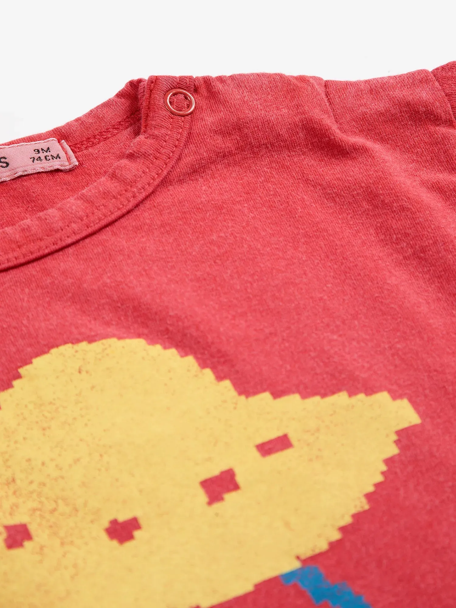 Bobo Choses Pixel Abduction T-shirt rød 12M økologisk